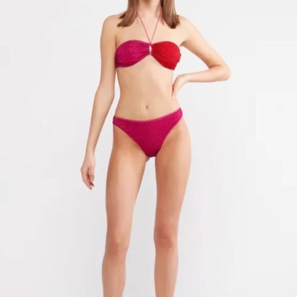 NWOT OSEREE
Lumière Two-Tone Bikini I Fuchsia size Large - Picture 1 of 7